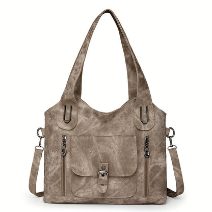 Pearl™ | Retro Leather Tote Bag