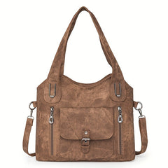 Pearl™ | Retro Leather Tote Bag