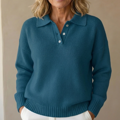 Selly | Soft Knit Sweater with Collar
