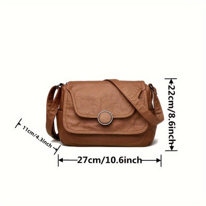 Emma™ | Retro Leather Crossbody Bag
