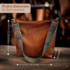 Clara™ | Vintage Leather Shoulder Bag