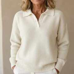 Selly | Soft Knit Sweater with Collar