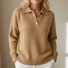Selly | Soft Knit Sweater with Collar