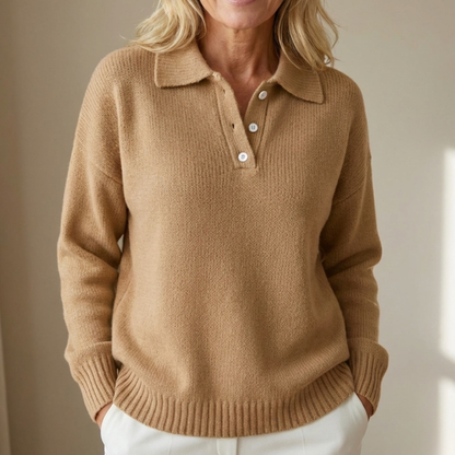 Selly | Soft Knit Sweater with Collar