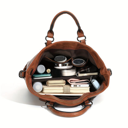 Catherine™ | Modern Leather Tote Bag