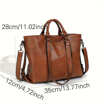 Catherine™ | Modern Leather Tote Bag