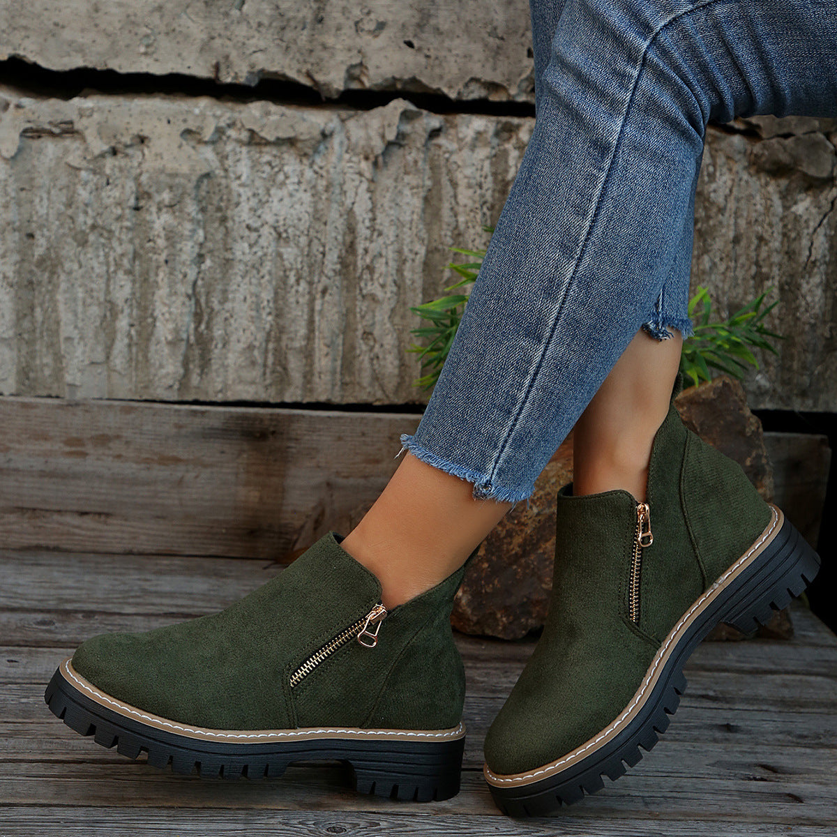 Ella | Classic Suede Ankle Boot