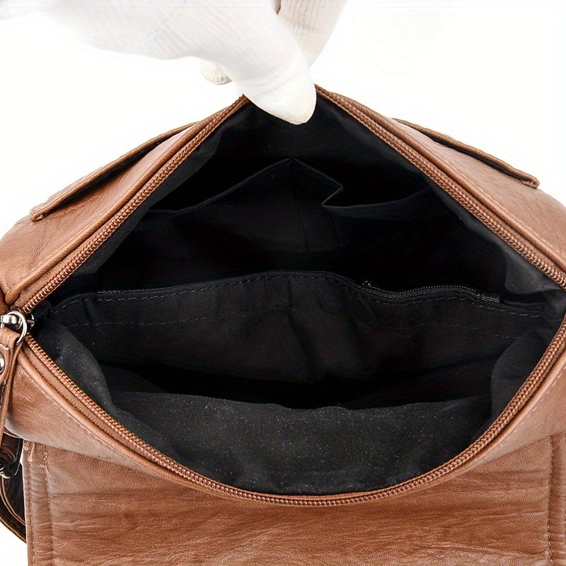 Emma™ | Retro Leather Crossbody Bag
