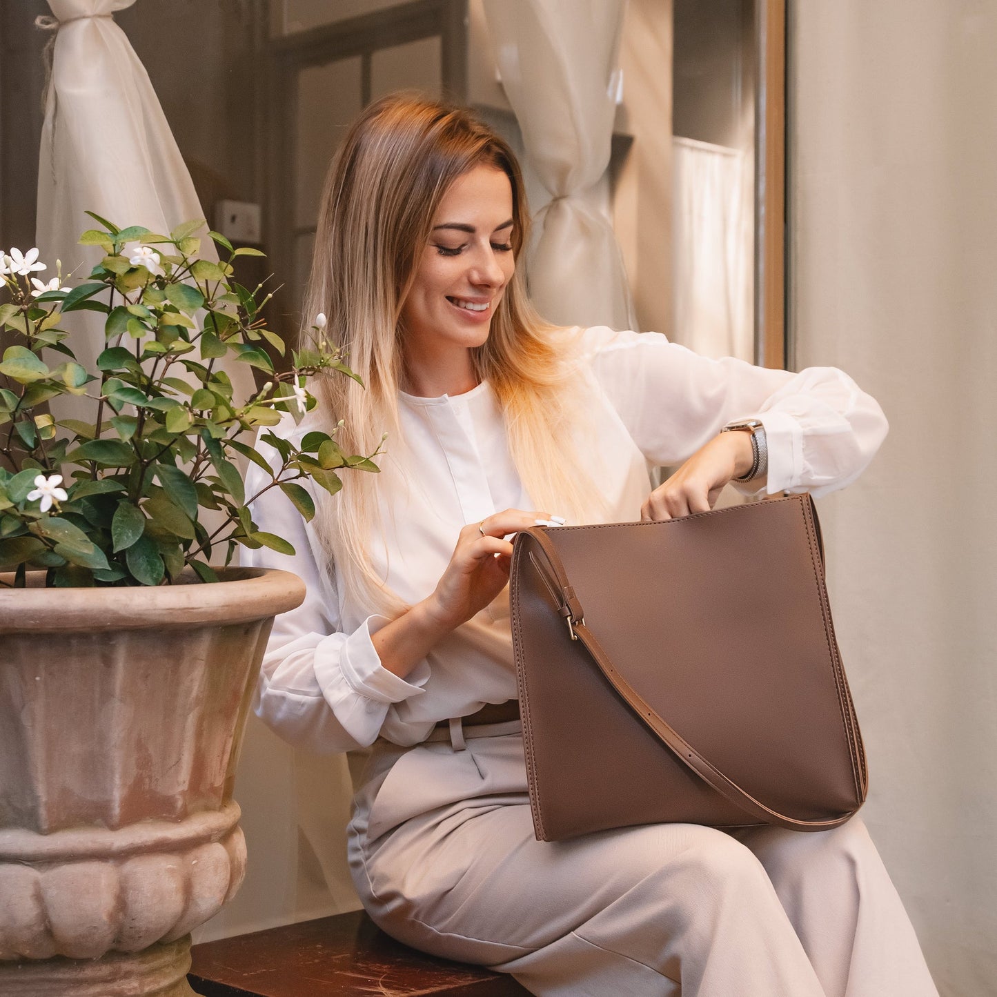 Lync Vegan Leather Tote