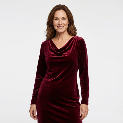 Veluxe Draped Fit Dress