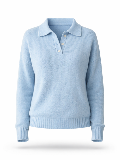 Selly | Soft Knit Sweater with Collar