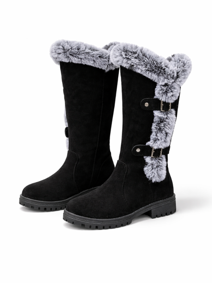 Women’s Plush Lined Mid Calf Snow Boots