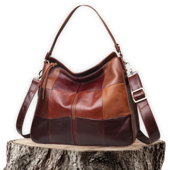 Ada™ | Colorblock Leather Shoulder Bag