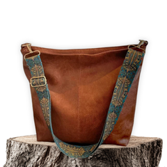 Clara™ | Vintage Leather Shoulder Bag