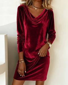 Veluxe Draped Fit Dress