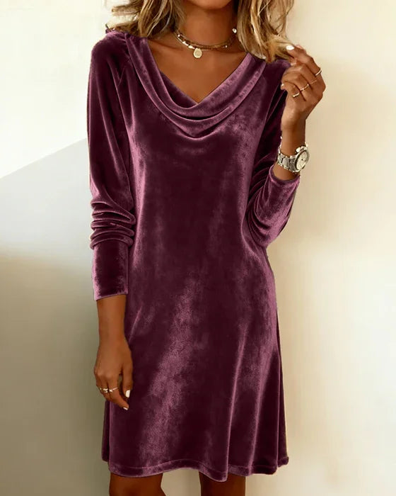 Veluxe Draped Fit Dress