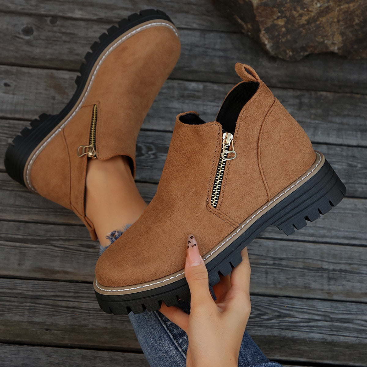 Ella | Classic Suede Ankle Boot