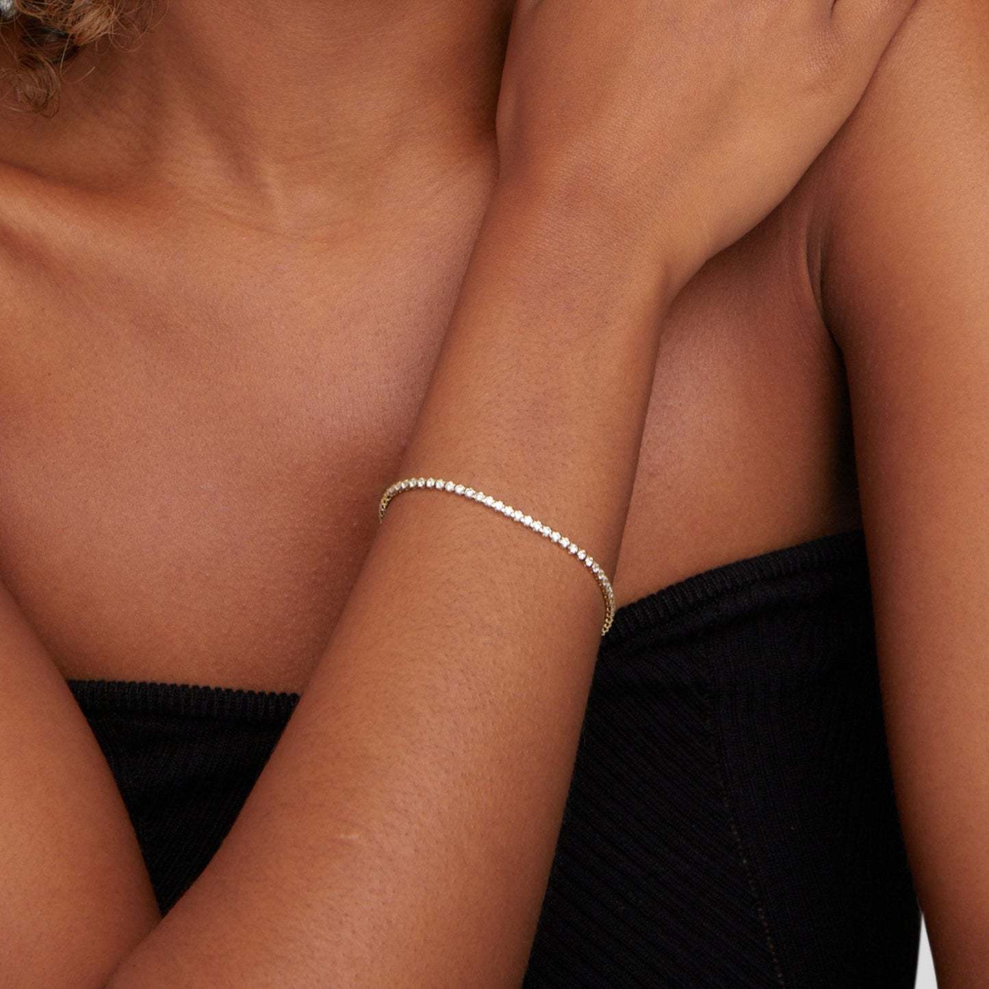 Cordelia Silver Tennis Style Bracelet