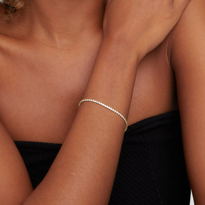 Cordelia Silver Tennis Style Bracelet