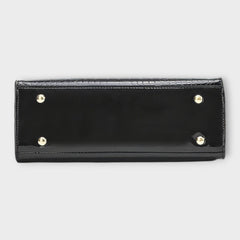 Olivia - Glossy Crocodile Pattern Handbag
