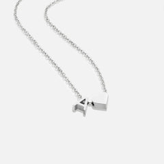 Silver 'Eternal Love' Necklace with Initial