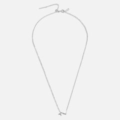 Silver 'Eternal Love' Necklace with Initial