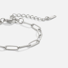 Silver Paperclip Bracelet