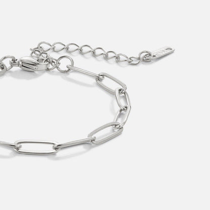 Silver Paperclip Bracelet