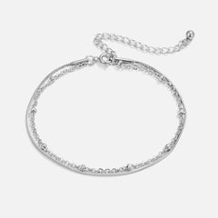 Pia Silver Stacked Bracelet
