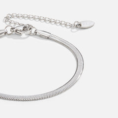 Sarya Silver Snake Chain Bracelet