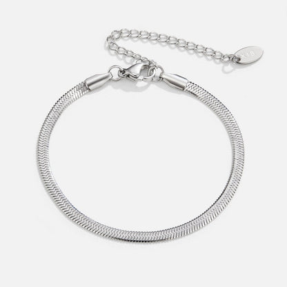Sarya Silver Snake Chain Bracelet