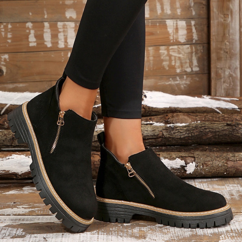 Ella | Classic Suede Ankle Boot