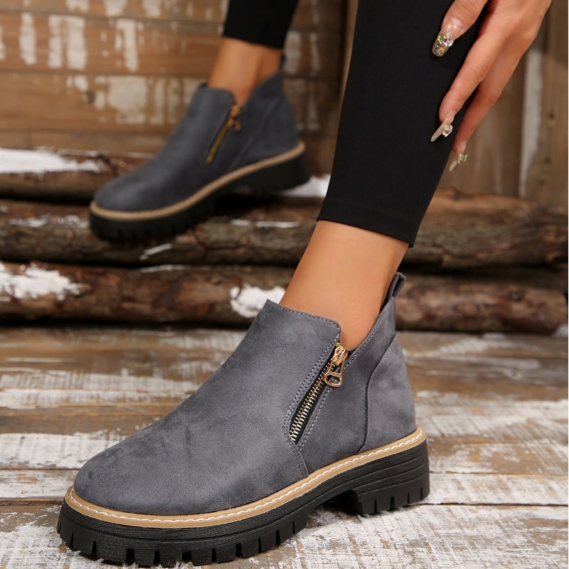 Ella | Classic Suede Ankle Boot