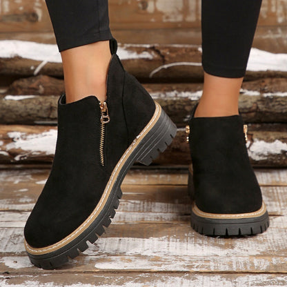 Ella | Classic Suede Ankle Boot