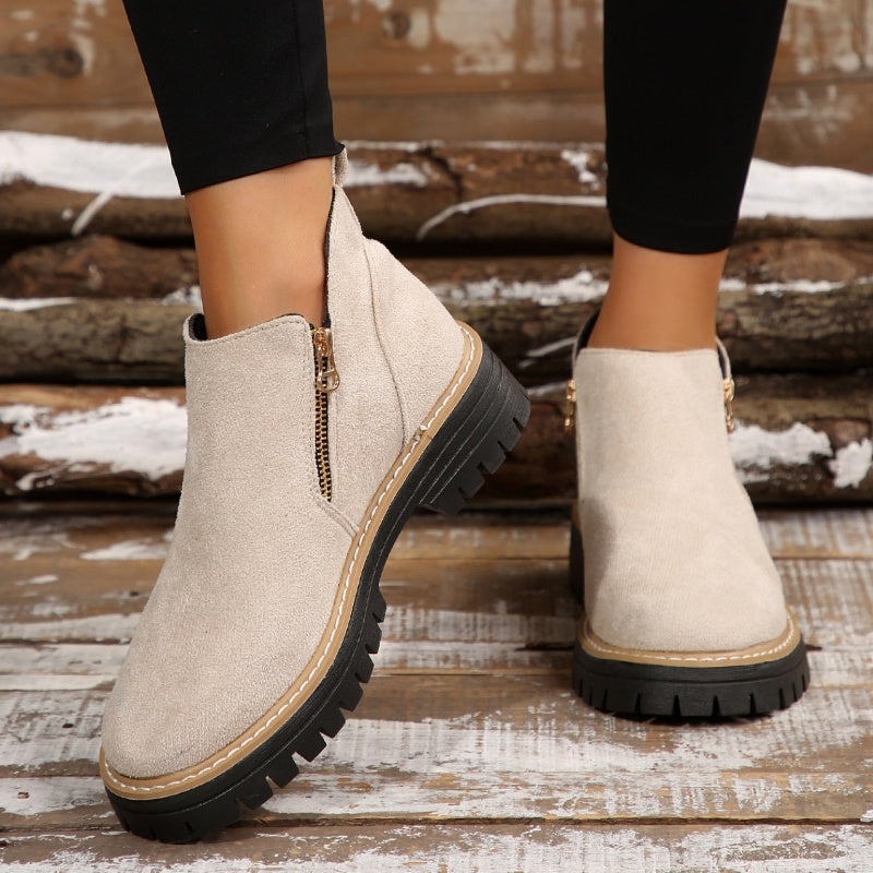 Ella | Classic Suede Ankle Boot