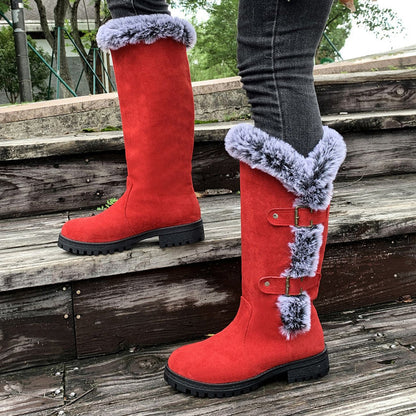 Women’s Plush Lined Mid Calf Snow Boots