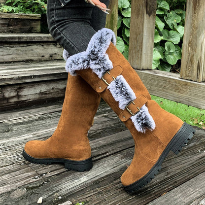 Women’s Plush Lined Mid Calf Snow Boots