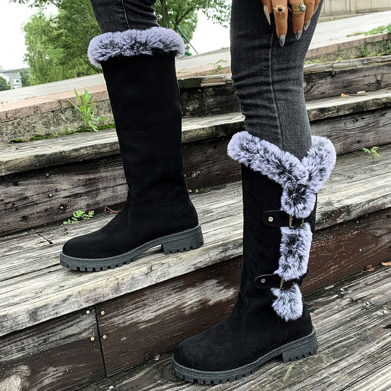 Women’s Plush Lined Mid Calf Snow Boots