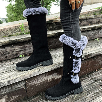 Women’s Plush Lined Mid Calf Snow Boots