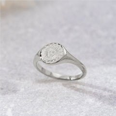 Summer Solstice Silver Ring