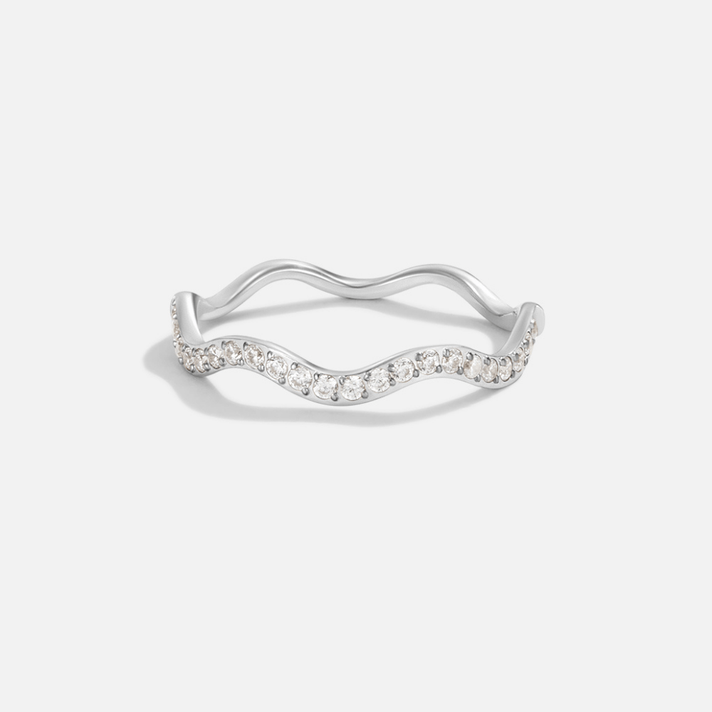 Zenya Ring in Silver and Crystal